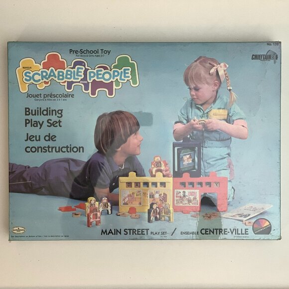 Scrabble People Main Street Play Set NIS (1984) - Picture 1 of 2
